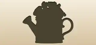 Watering Can silhouette