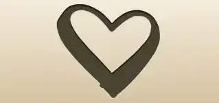 Heart silhouette