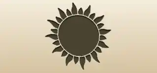 Sun silhouette