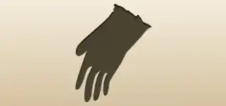 Glove silhouette