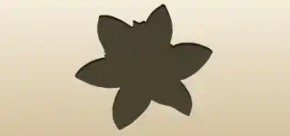 Daffodil silhouette