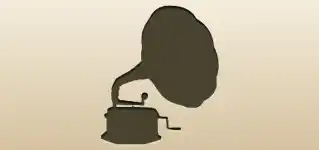Gramophone silhouette