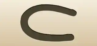 Horseshoe silhouette