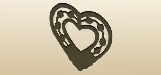 Heart silhouette