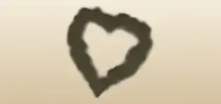 Heart silhouette
