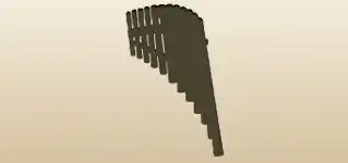 Pan Flute silhouette