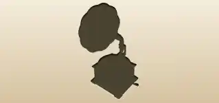 Gramophone silhouette