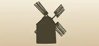 Windmill silhouette
