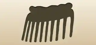 Comb silhouette
