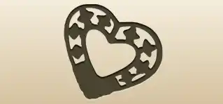 Heart silhouette