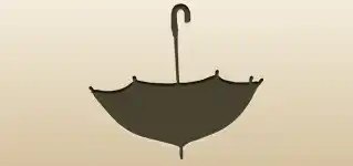 Umbrella silhouette