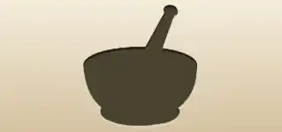 Mortar and Pestle silhouette
