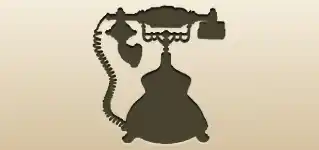 Telephone silhouette