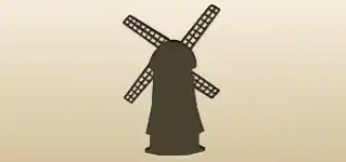 Windmill silhouette