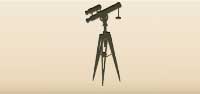 Telescope silhouette