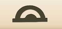 Protractor silhouette