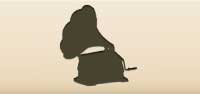 Gramophone silhouette