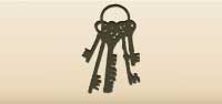 Keys silhouette