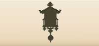 Pendulum Clock silhouette