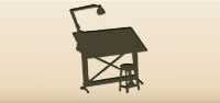Drawing Table silhouette