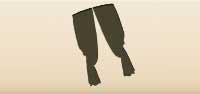 Curtains silhouette