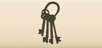 Keys silhouette
