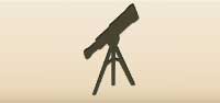 Telescope silhouette