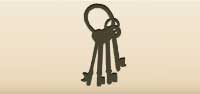 Keys silhouette