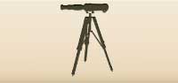 Telescope silhouette