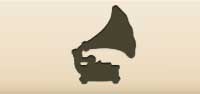 Gramophone silhouette