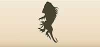 Iguana silhouette