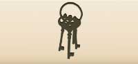Keys silhouette