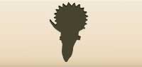 Dinosaur Skull silhouette