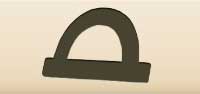Protractor silhouette
