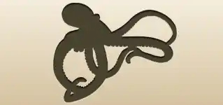 タコのシルエット