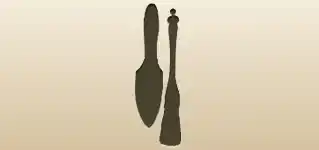 筆のシルエット