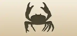 カニのシルエット