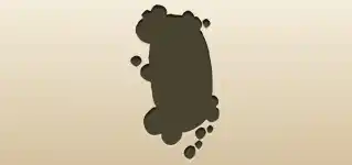 せっけんのシルエット