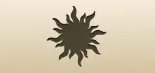 太陽のシルエット