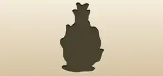 ドラゴンフルーツのシルエット