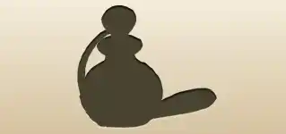 香水のシルエット