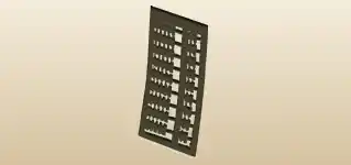 そろばんのシルエット