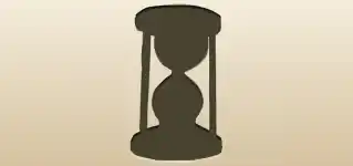 砂時計のシルエット