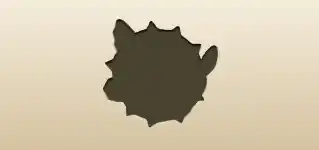 フグのシルエット