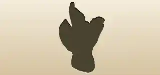 チンゲンサイのシルエット