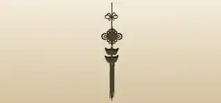 金の馬蹄銀のシルエット