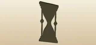 砂時計のシルエット