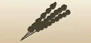 糖葫芦のシルエット