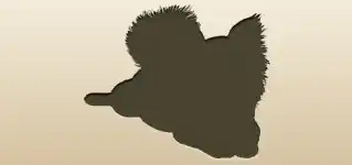 イヌのシルエット