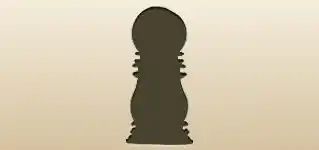 振り子時計のシルエット